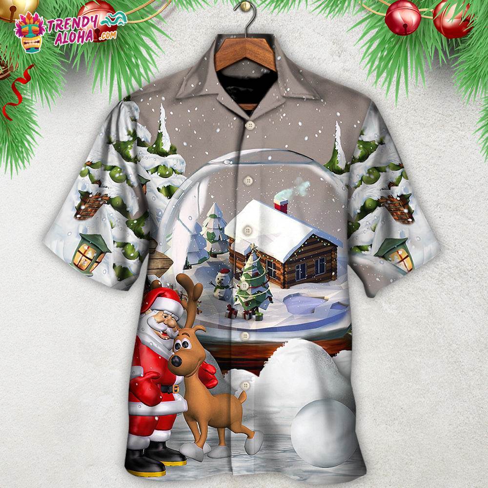 Christmas Santa Giving Christmas For Everyone Hawaiian Shirt – Trendy Aloha