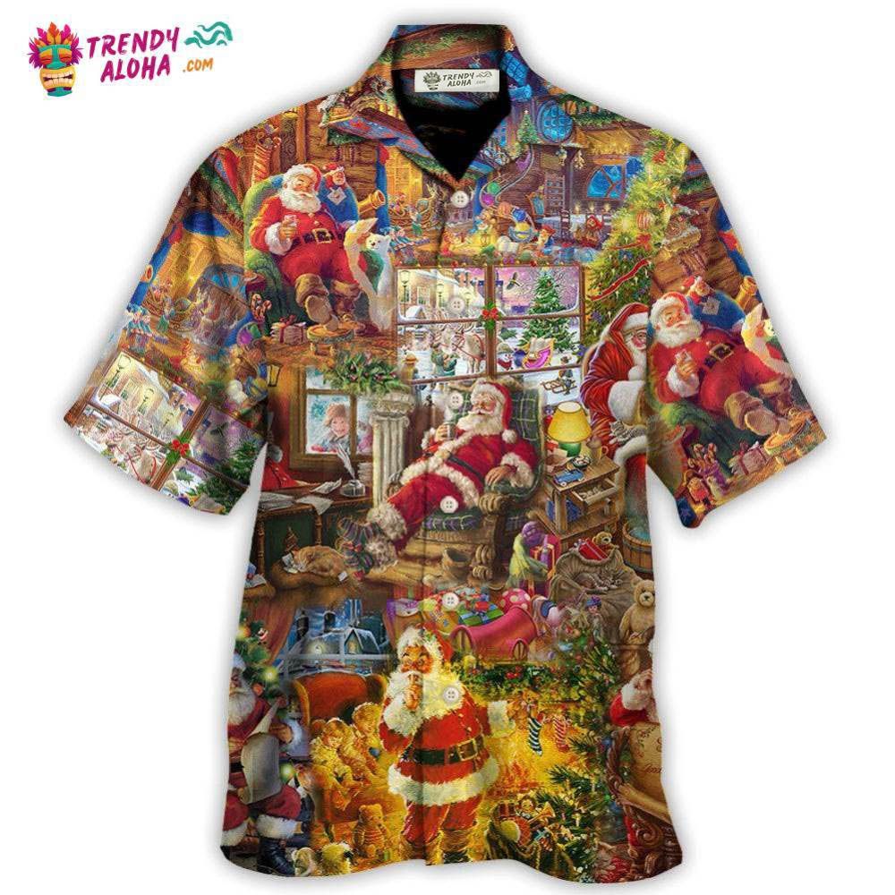 Christmas Santa Happy Holiday Season Of Joy Hawaiian Shirt – Trendy Aloha