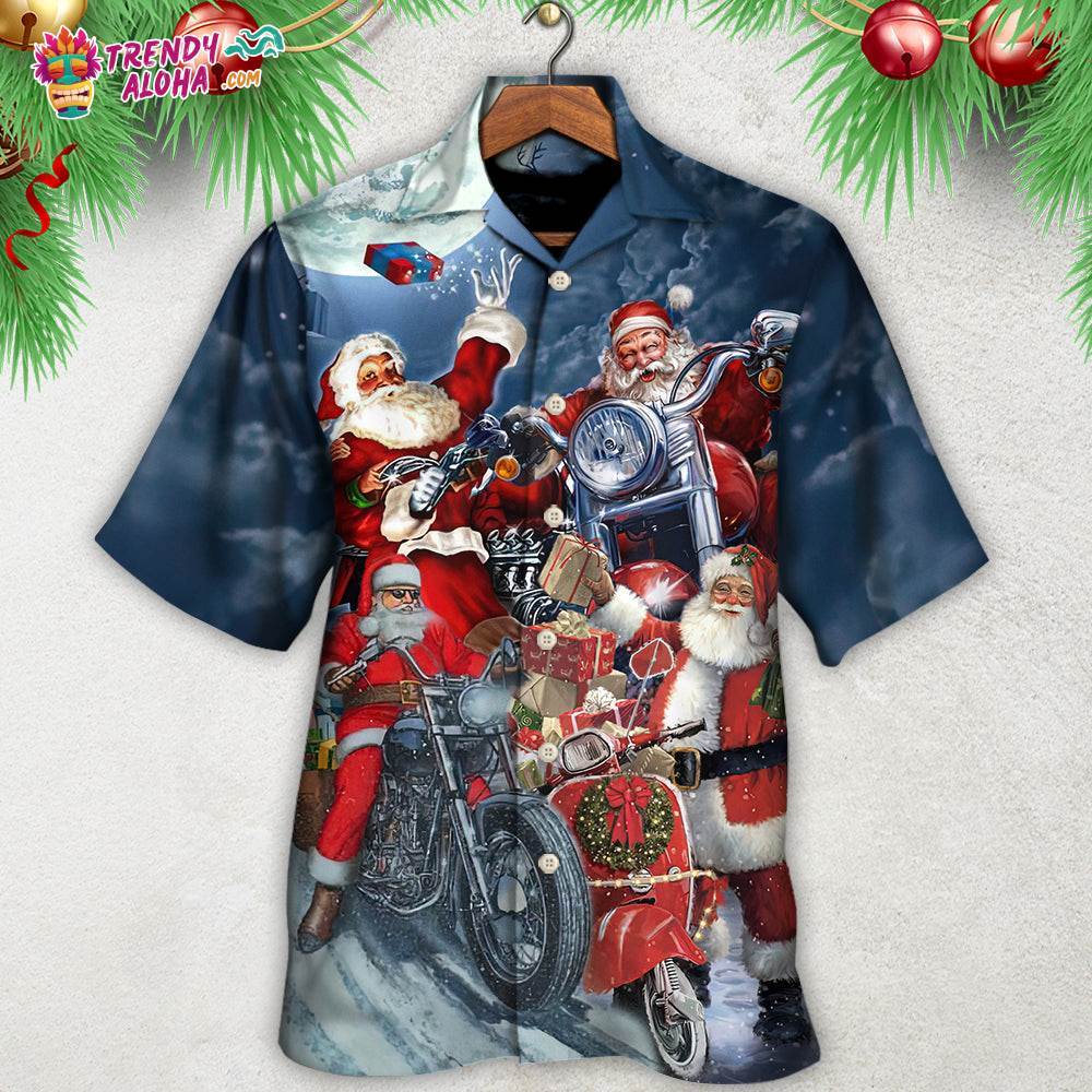 Christmas Santa I Don’T Need Reindeer I Have Motorbike Hawaiian Shirt – Trendy Aloha