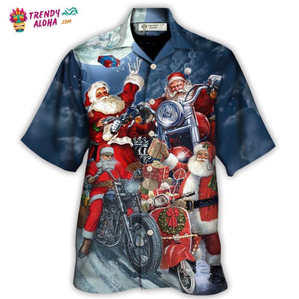 Christmas Santa I Don’T Need Reindeer I Have Motorbike Hawaiian Shirt – Trendy Aloha
