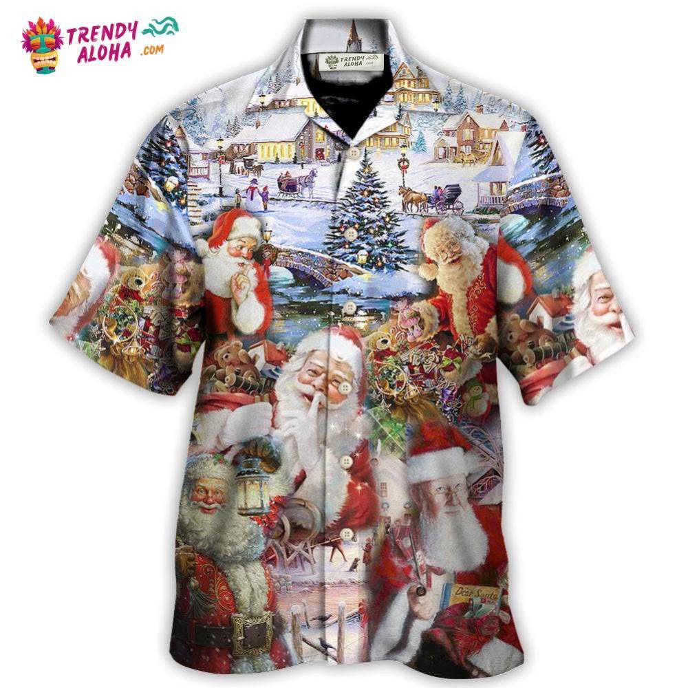 Christmas Santa I’m Just Here For The Ho’S Hawaiian Shirt – Trendy Aloha