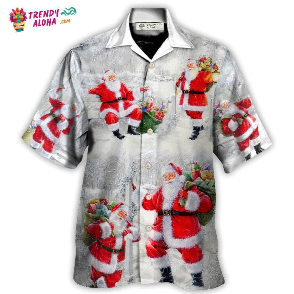 Christmas Santa Is Always With You Art Style Hawaiian Shirt – Trendy Aloha