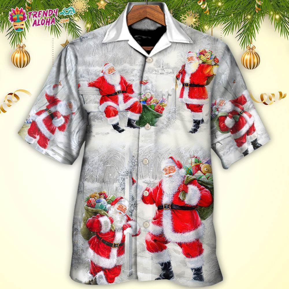 Christmas Santa Is Always With You Art Style Hawaiian Shirt – Trendy Aloha