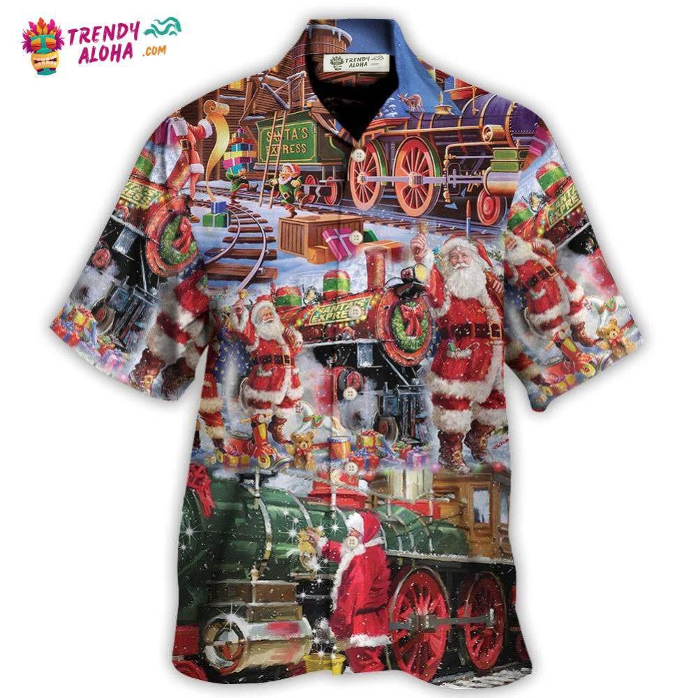 Christmas Santa Snow Village Christmas Spirit Of Giving Hawaiian Shirt – Trendy Aloha
