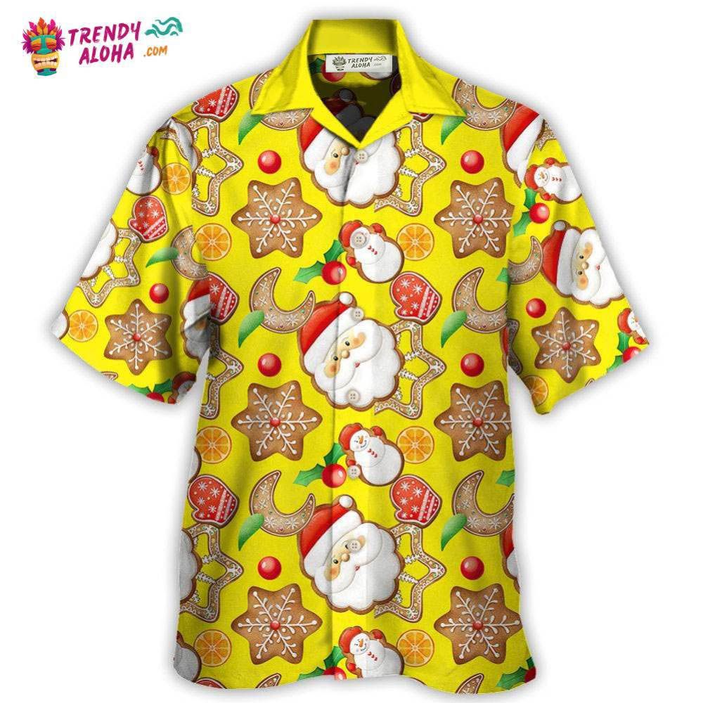 Christmas Santa Snowman Gingerbread And Sweets Hawaiian Shirt – Trendy Aloha