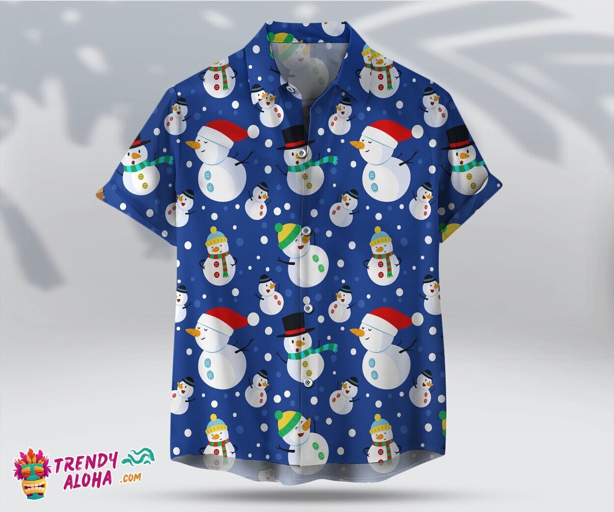 Christmas Snowman Cute Unisex Hawaiian Winter Holiday Shirt