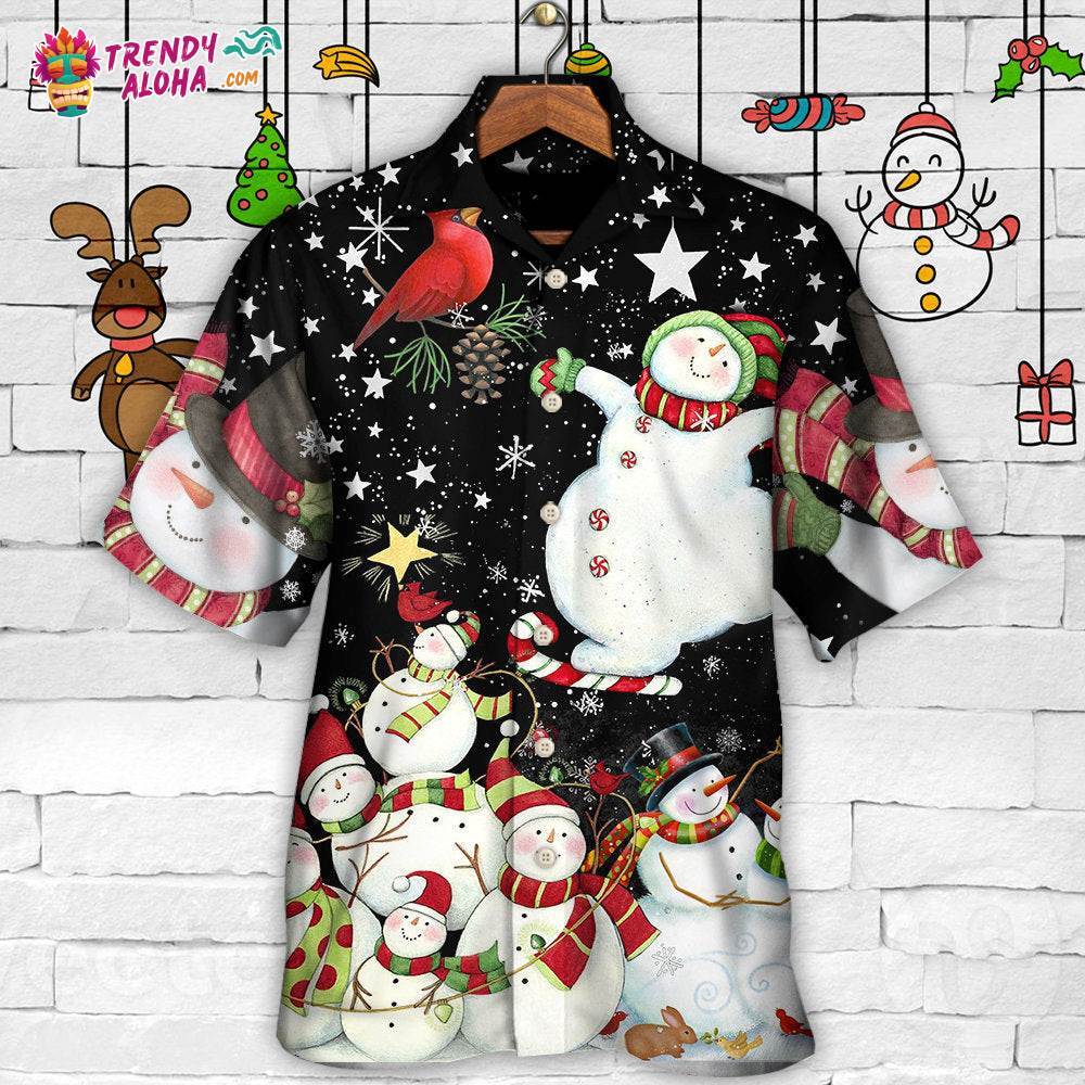 Christmas The World Of Christmas With Snowman Hawaiian Shirt – Trendy Aloha