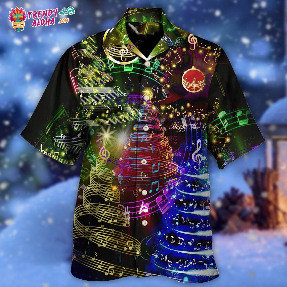 Christmas Tree Music Happiness Hawaiian Shirt – Trendy Aloha
