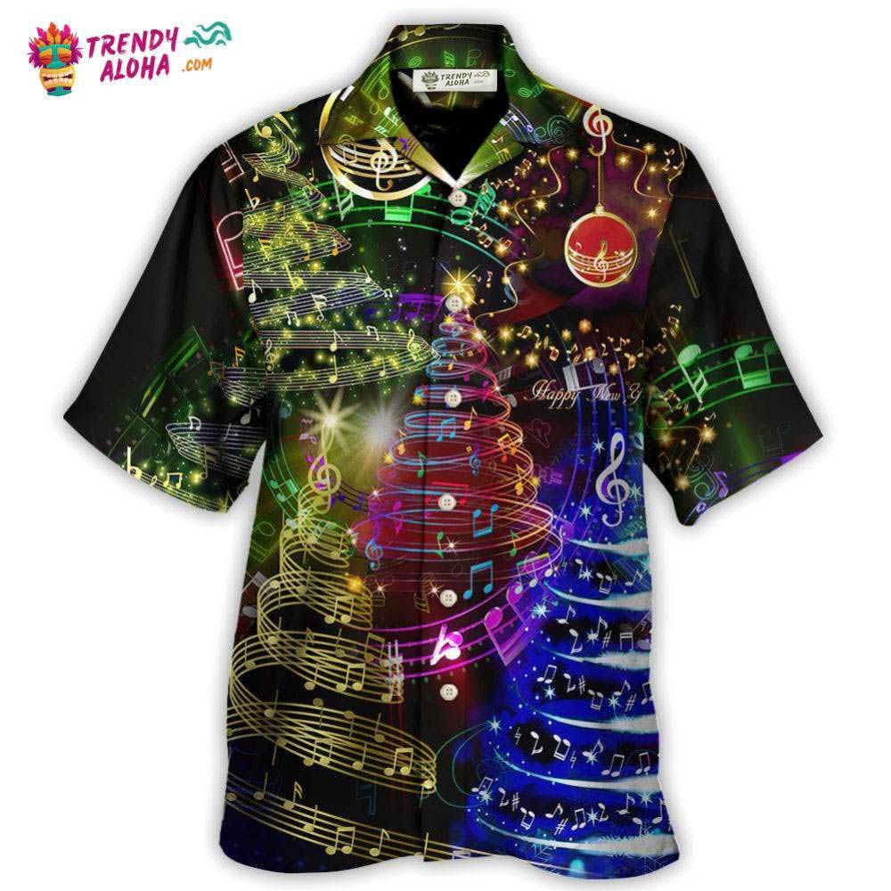 Christmas Tree Music Happiness Hawaiian Shirt – Trendy Aloha