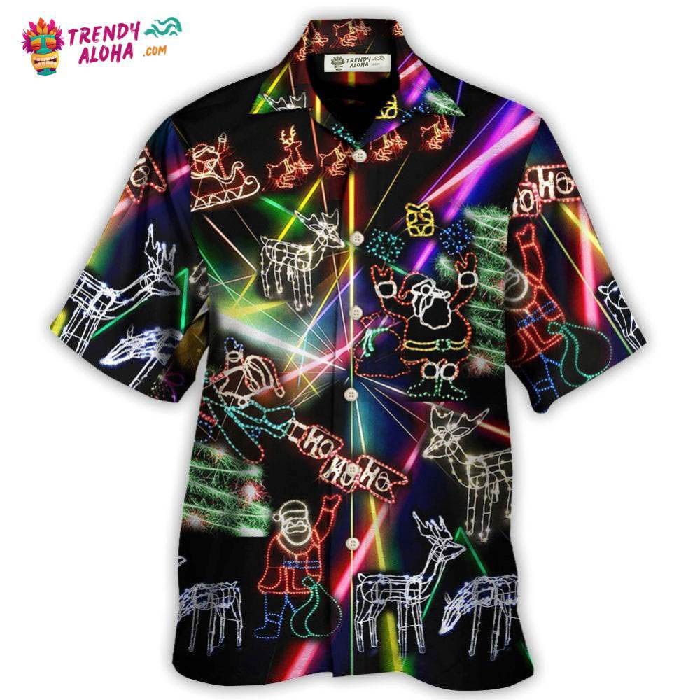 Christmas Tree Neon Art And Snowman Hawaiian Shirt – Trendy Aloha Christmas Tree Neon Art And Snowman Hawaiian Shirt – Trendy Aloha