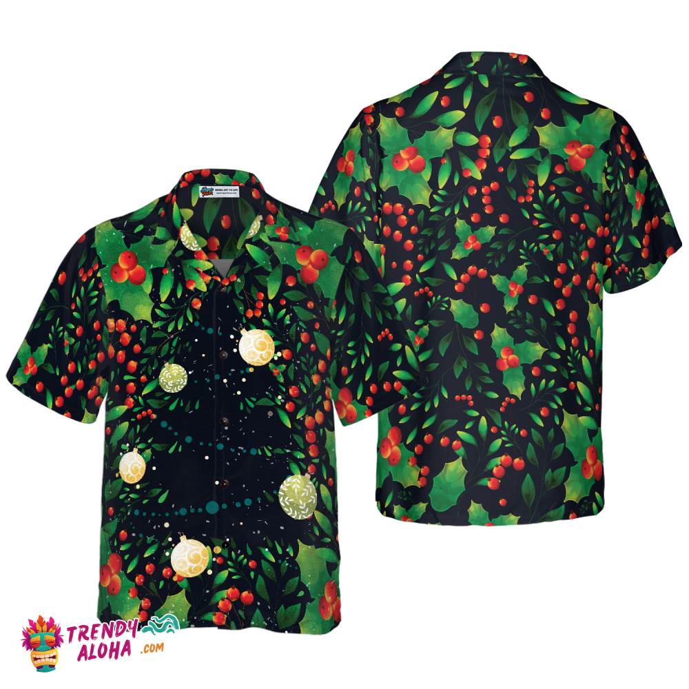 Christmas Tree Pattern Hawaiian Shirt, Christmas Shirts Short Sleeve Button Down Shirt For Men And Women Christmas Tree Pattern Hawaiian Shirt, Christmas Shirts Short Sleeve Button Down Shirt For Men And Women