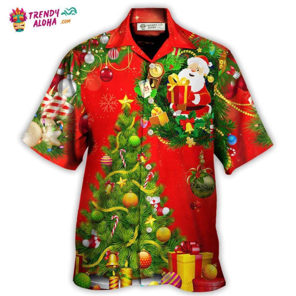 Christmas Tree Red Style Hawaiian Shirt – Trendy Aloha