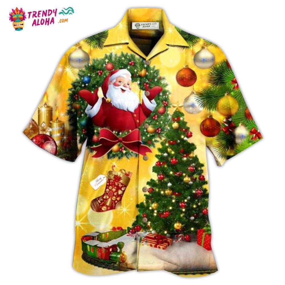 Christmas Tree Yellow Stunning Night Hawaiian Shirt – Trendy Aloha Christmas Tree Yellow Stunning Night Hawaiian Shirt – Trendy Aloha