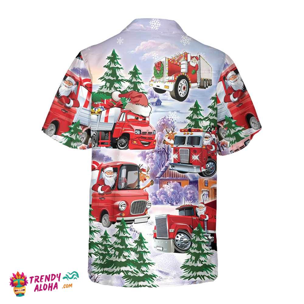 Christmas Truck Hawaiian Shirt, Red Truck Christmas Shirt, Best Christmas Gift