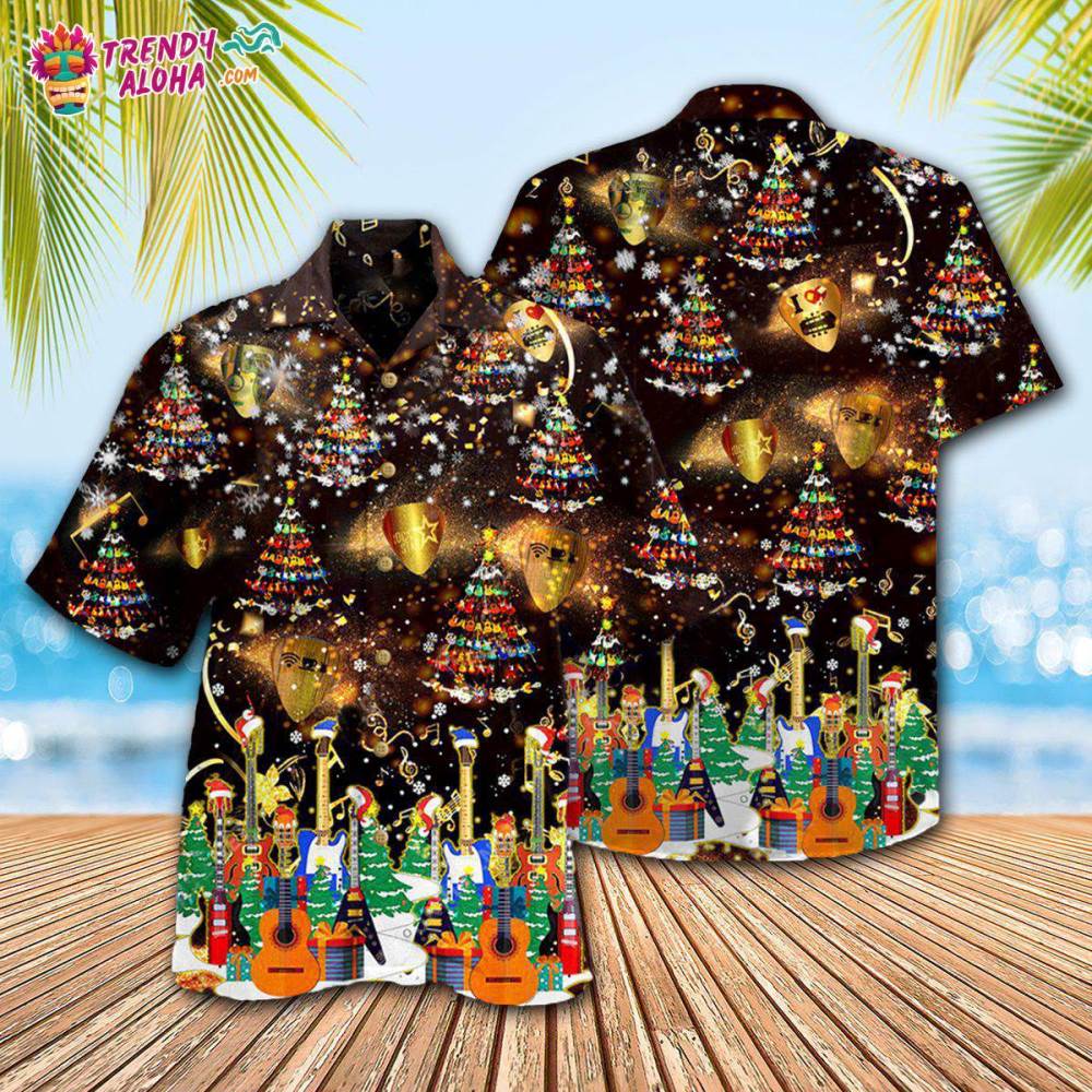 Christmas Yes I Speak Amazing Guitar Hawaiian Shirt – Trendy Aloha