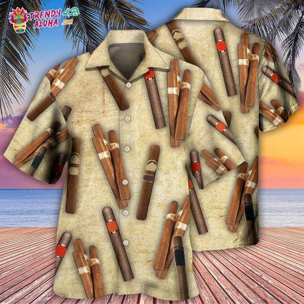 Cigar Oh My Therapy Hawaiian Shirt – Trendy Aloha