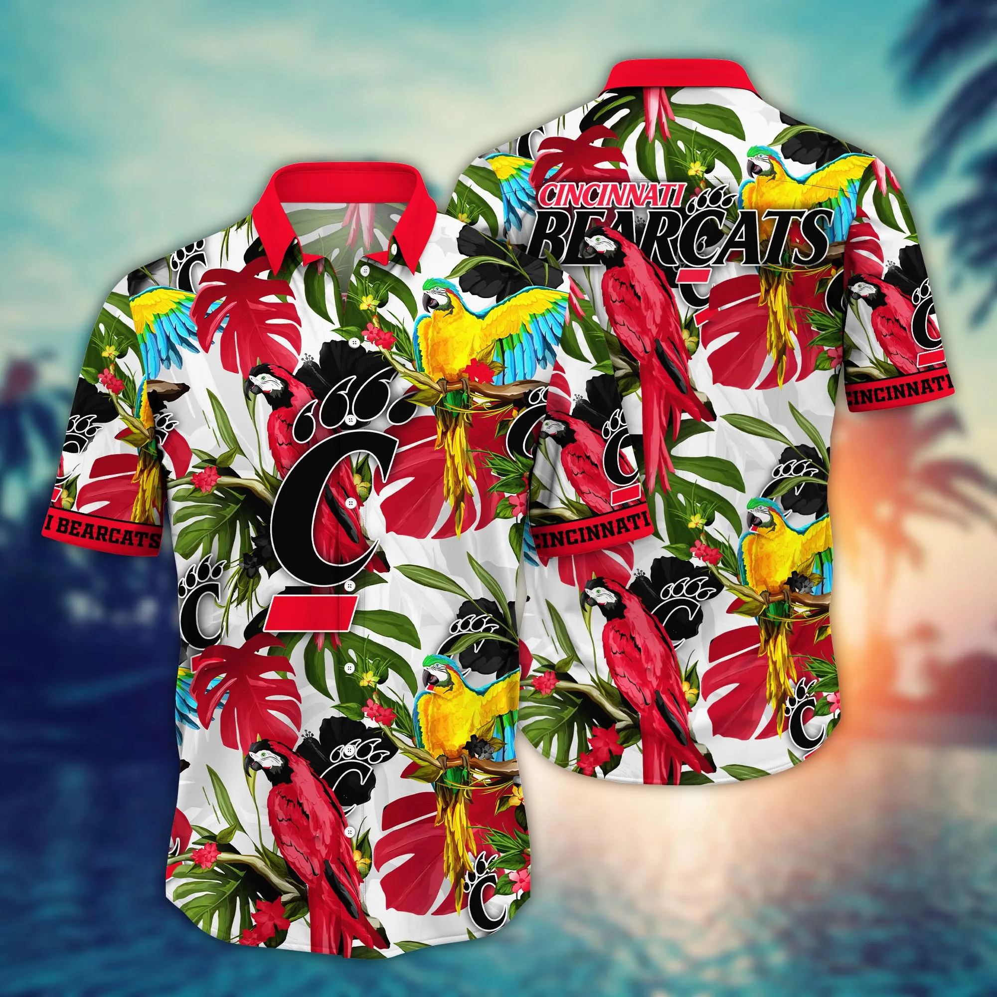 Cincinnati Bearcats NCAA Hawaiian Shirt Barbecuestime Aloha Shirt Cincinnati Bearcats NCAA Hawaiian Shirt Barbecuestime Aloha Shirt