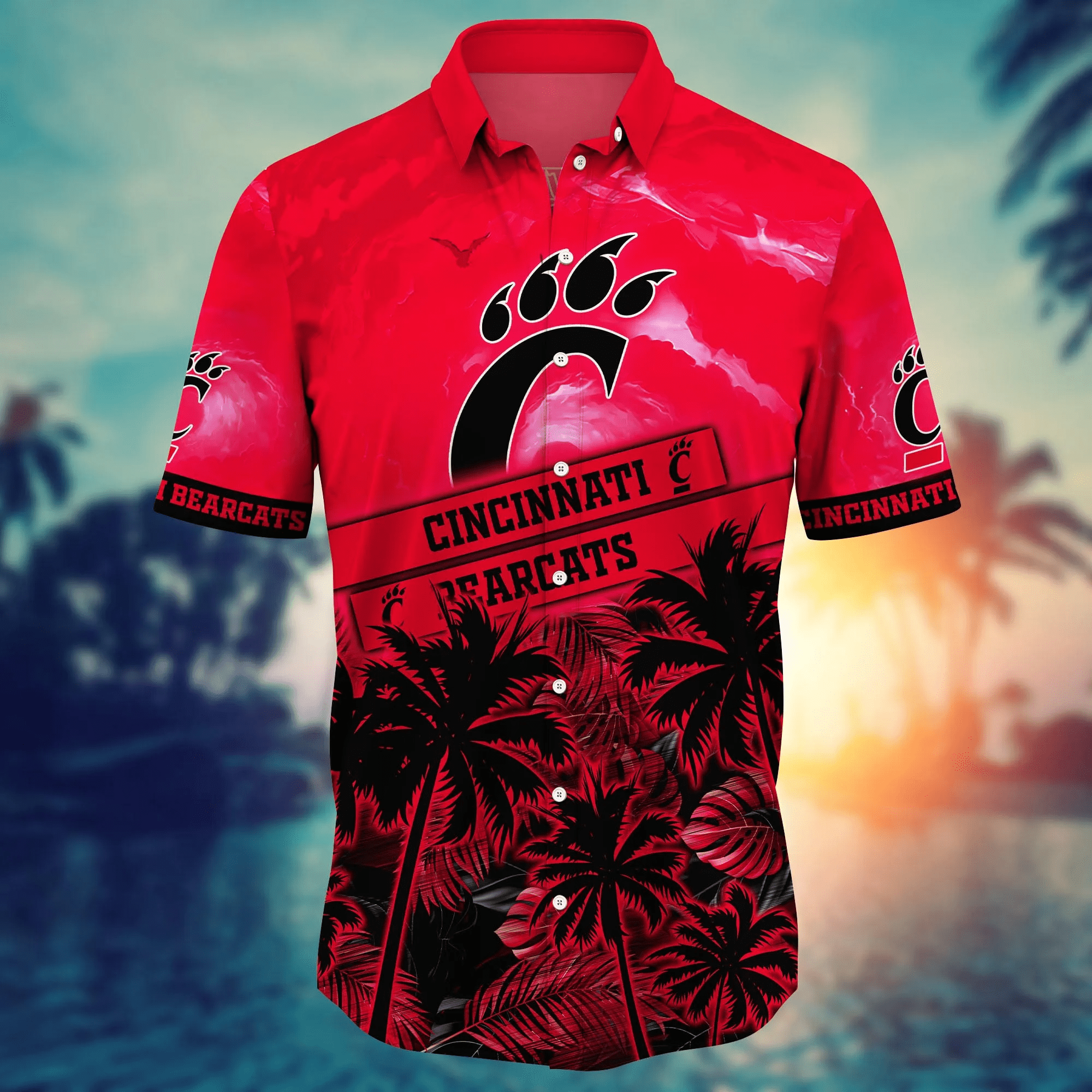 Cincinnati Bearcats NCAA Hawaiian Shirt Beachy Aloha Shirt