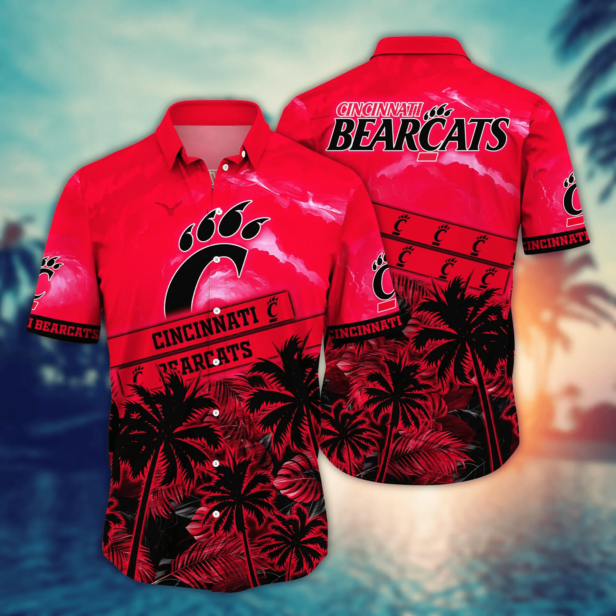 Cincinnati Bearcats NCAA Hawaiian Shirt Beachy Aloha Shirt