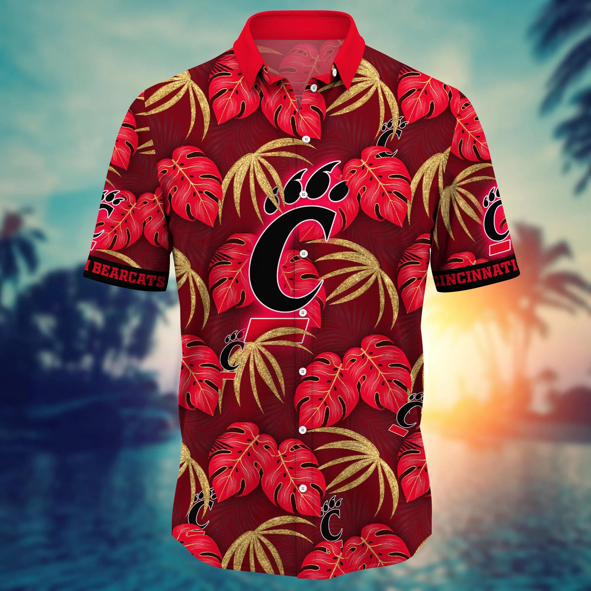 Cincinnati Bearcats NCAA Hawaiian Shirt Camping Aloha Shirt