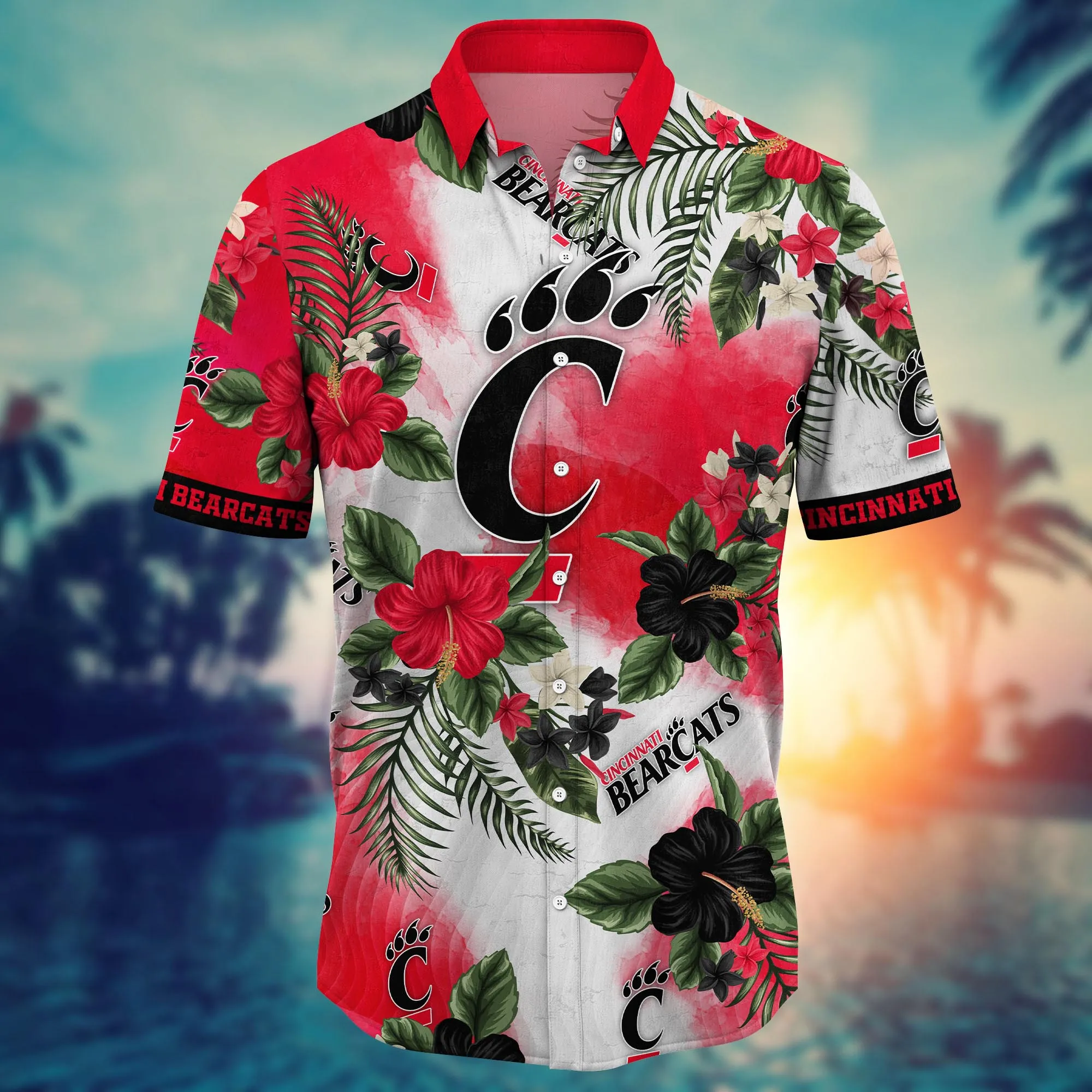 Cincinnati Bearcats NCAA Hawaiian Shirt Flip Flopstime Aloha Shirt