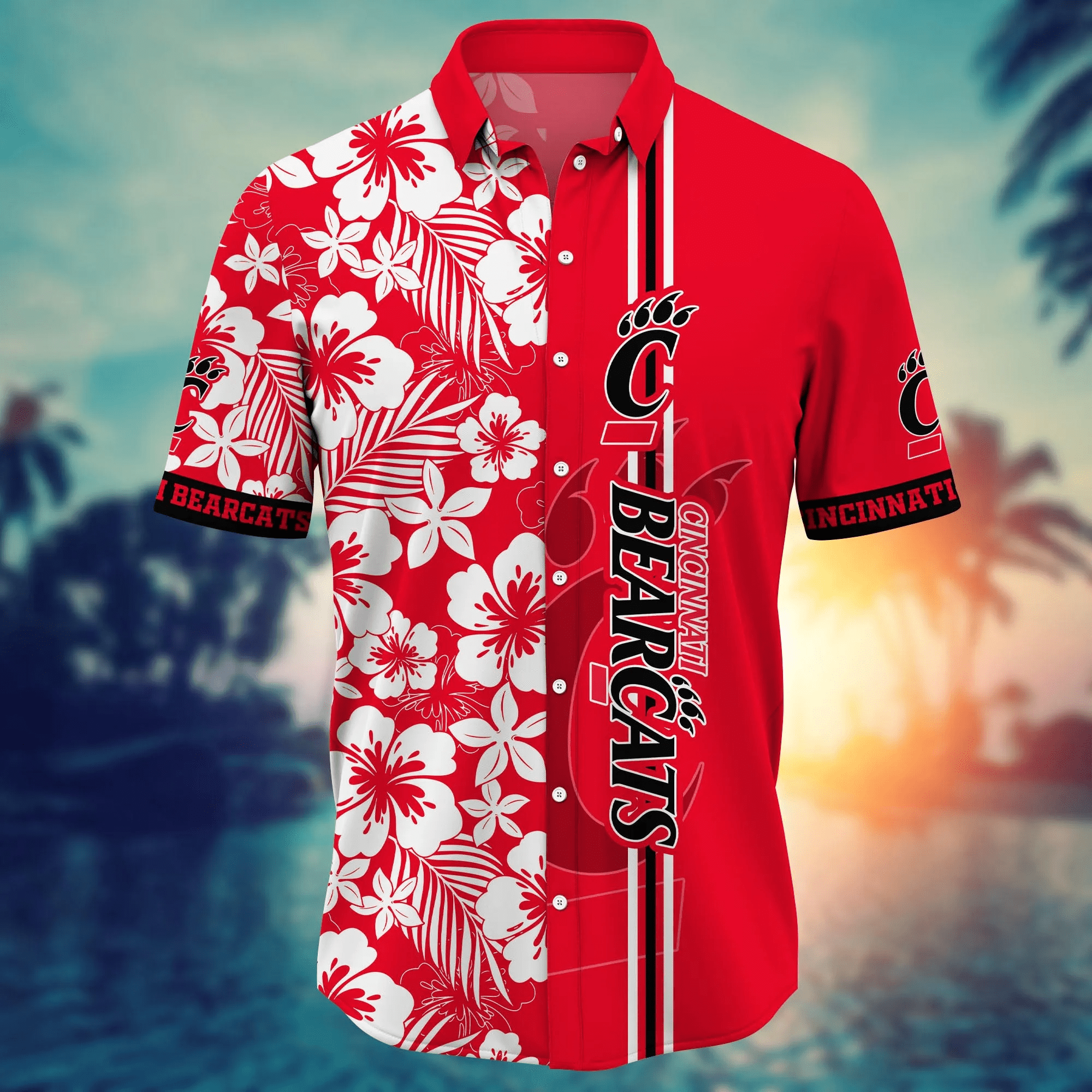 Cincinnati Bearcats NCAA Hawaiian Shirt Heattime Aloha Shirt