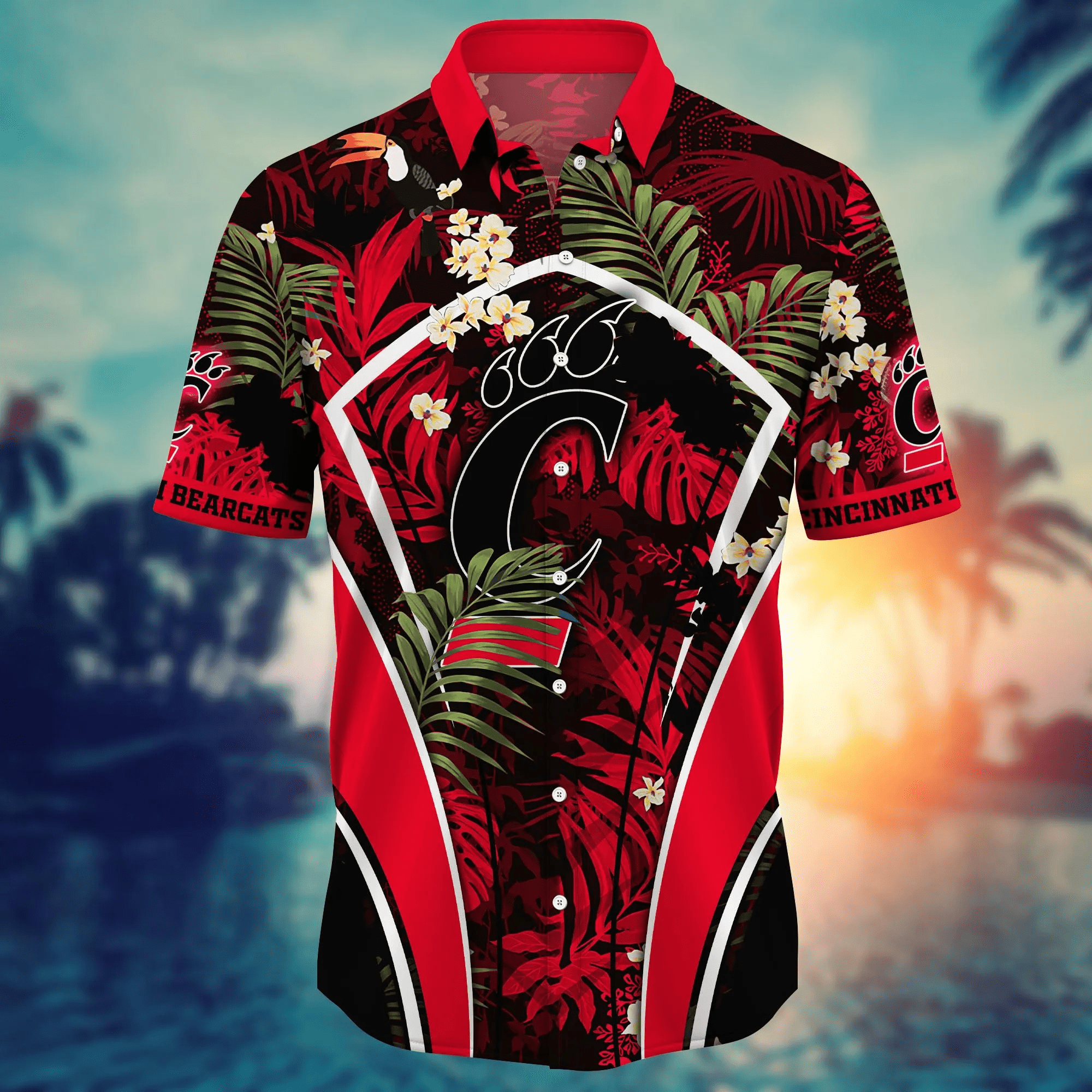 Cincinnati Bearcats NCAA Hawaiian Shirt Hiking Aloha Shirt