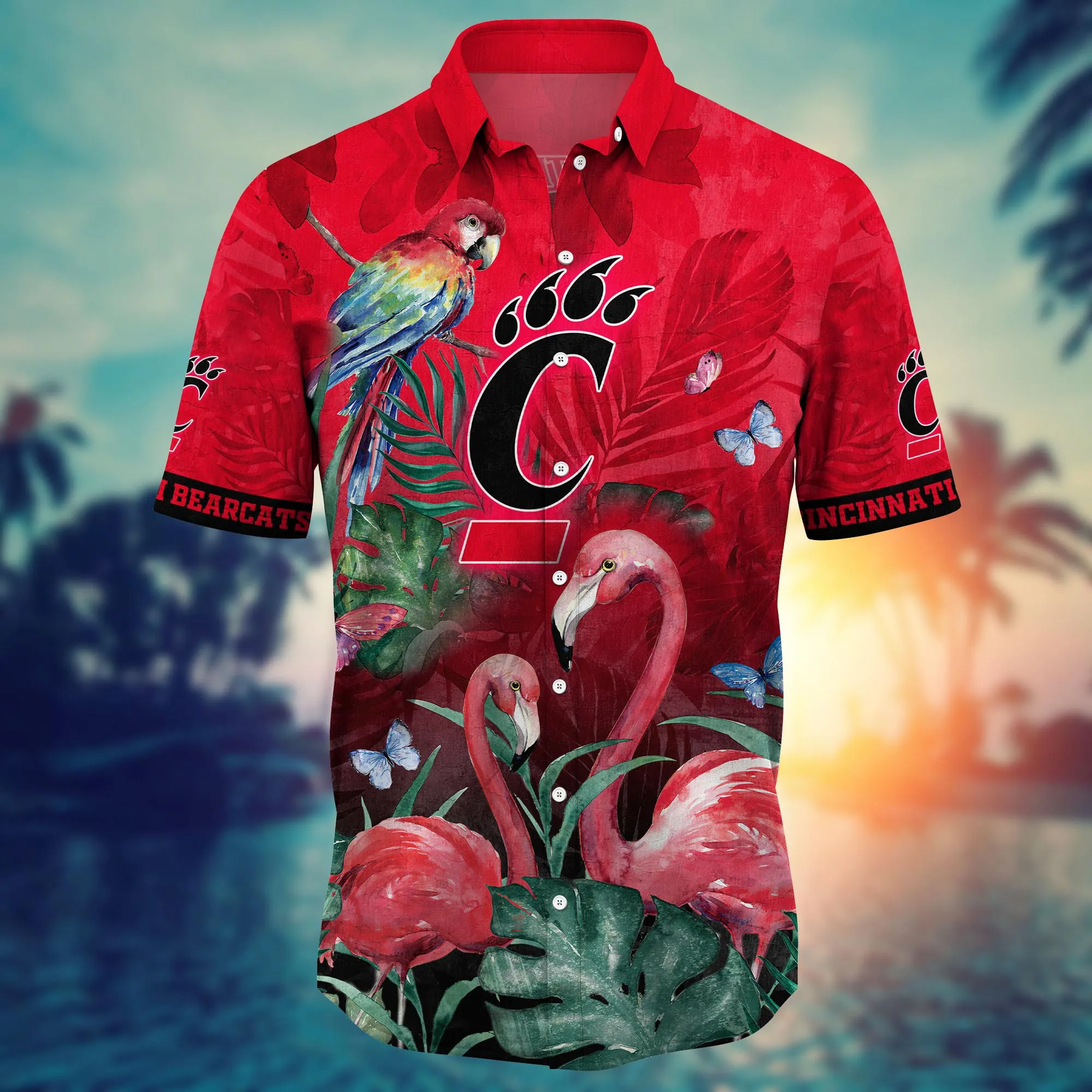 Cincinnati Bearcats NCAA Hawaiian Shirt Sunbathe Aloha Shirt