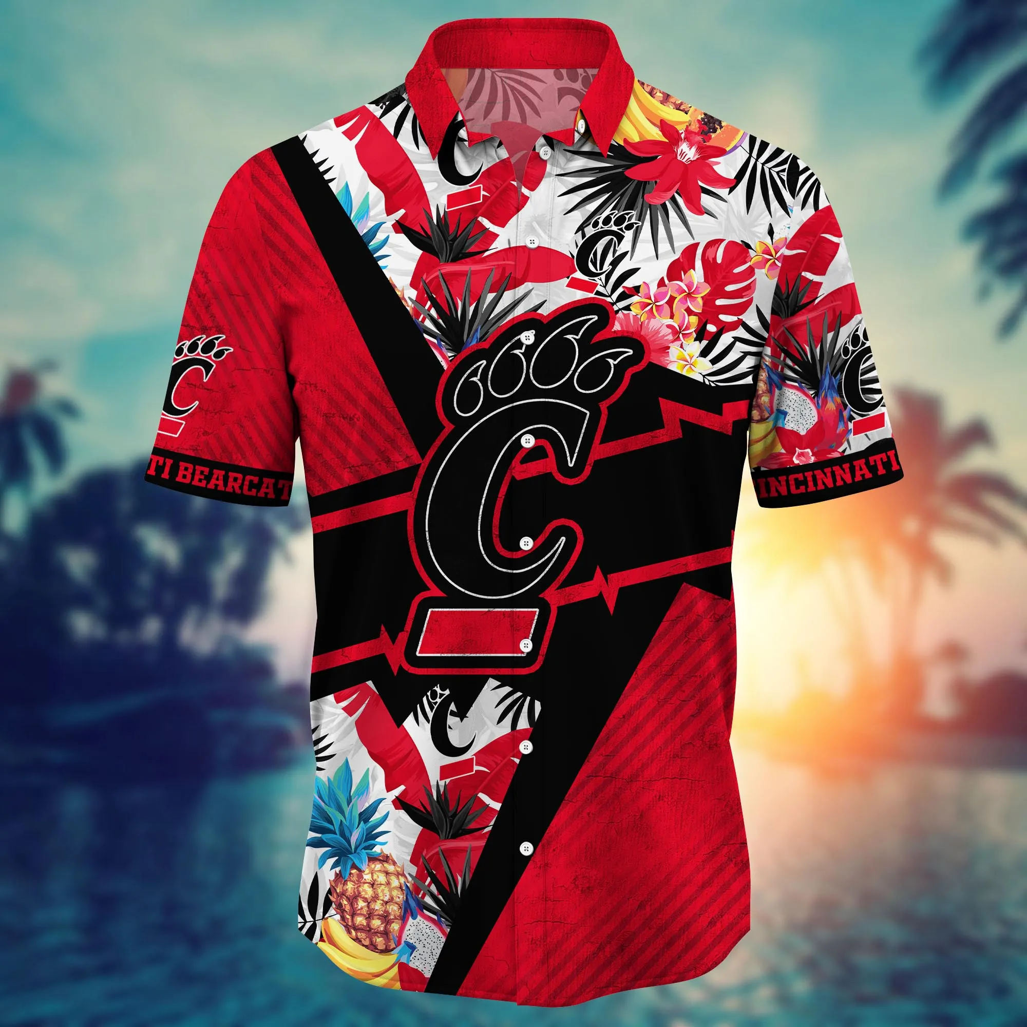 Cincinnati Bearcats NCAA Hawaiian Shirt Tanning Knockout Game Shirts