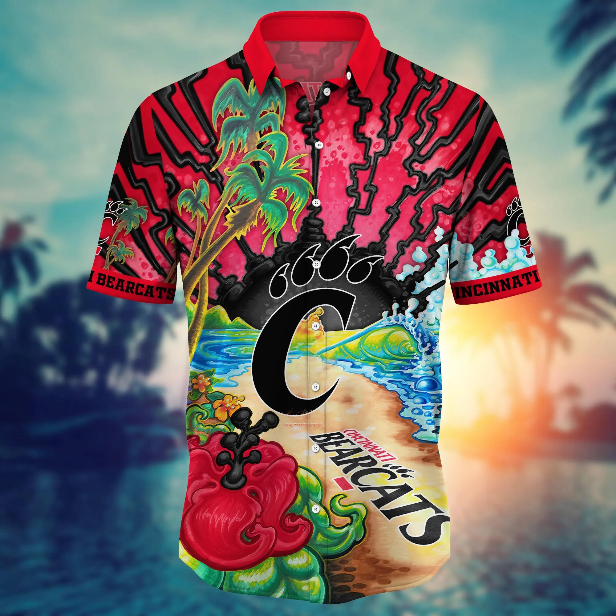 Cincinnati Bearcats NCAA Hawaiian Shirt Warm Seasontime Aloha Shirt