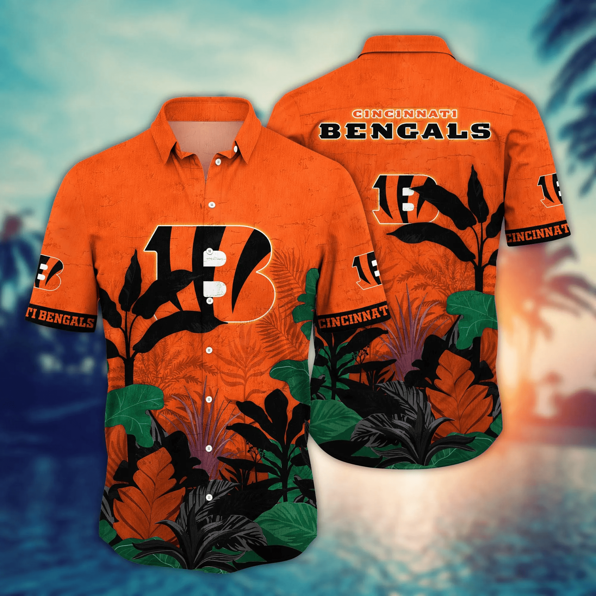 Cincinnati Bengals NFL Hawaiian Shirt Air Conditioning Aloha Shirt