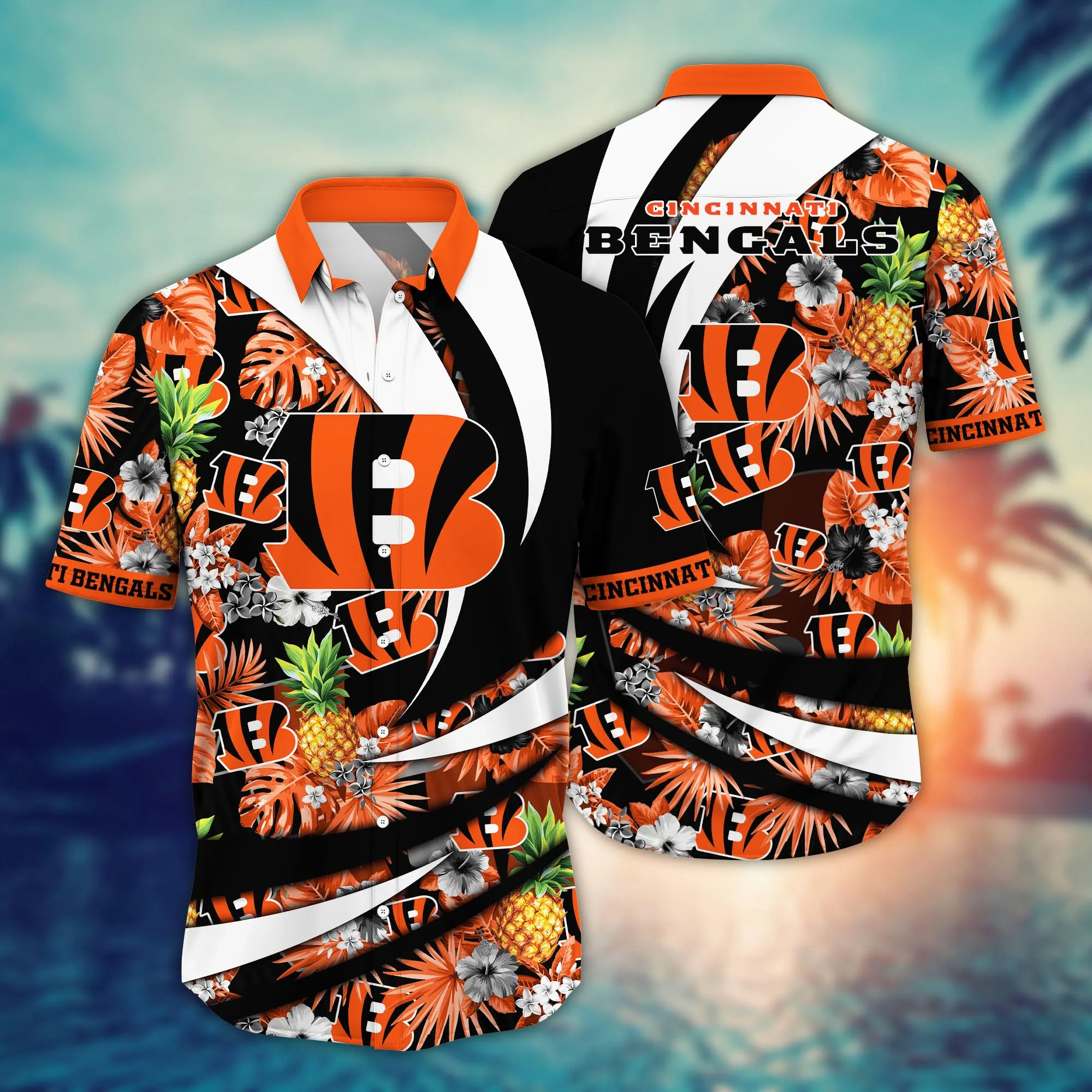 Cincinnati Bengals NFL Hawaiian Shirt Warm Days Aloha Shirt Cincinnati Bengals NFL Hawaiian Shirt Warm Days Aloha Shirt