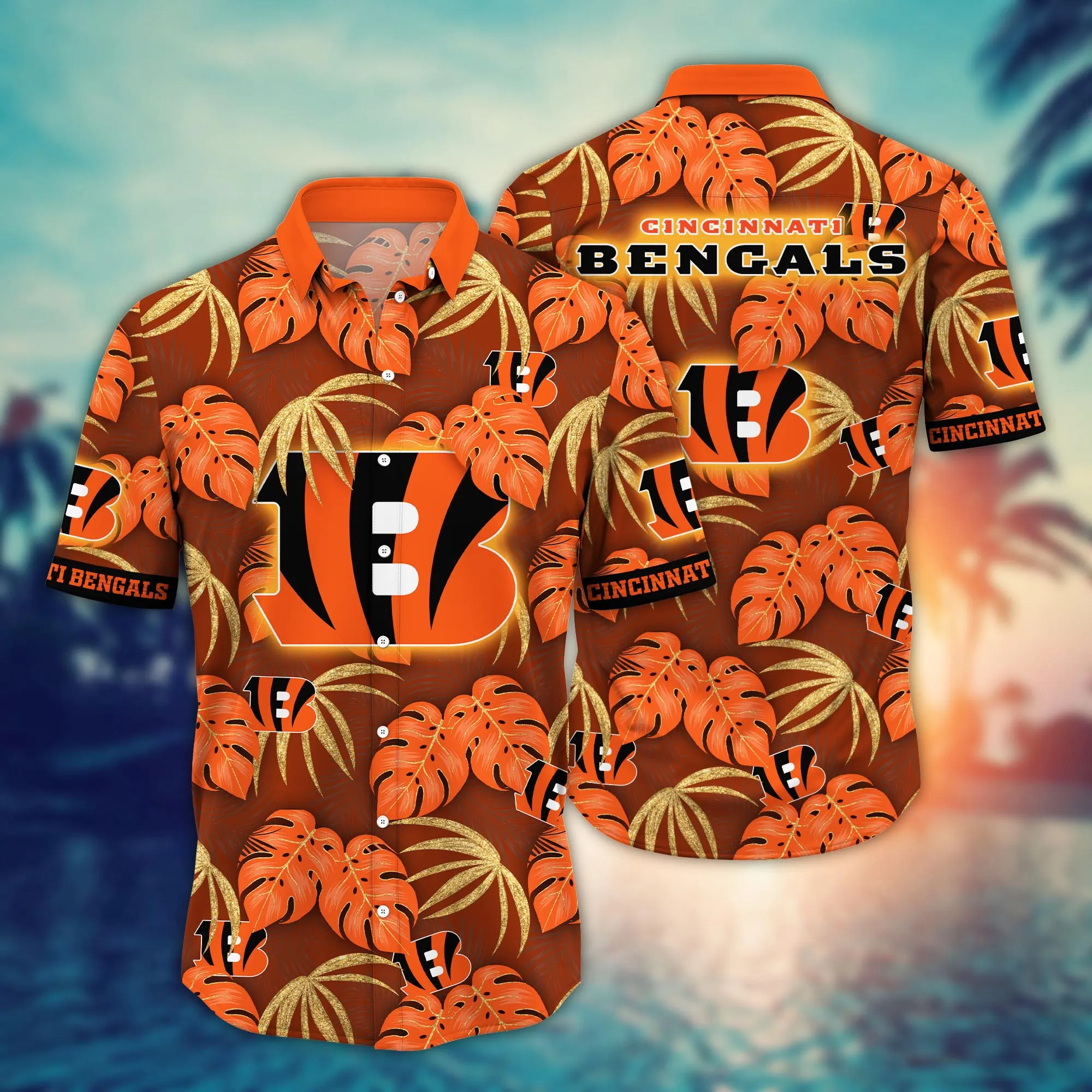 Cincinnati Bengals NFL Hawaiian Shirt Water Sports Aloha Shirt