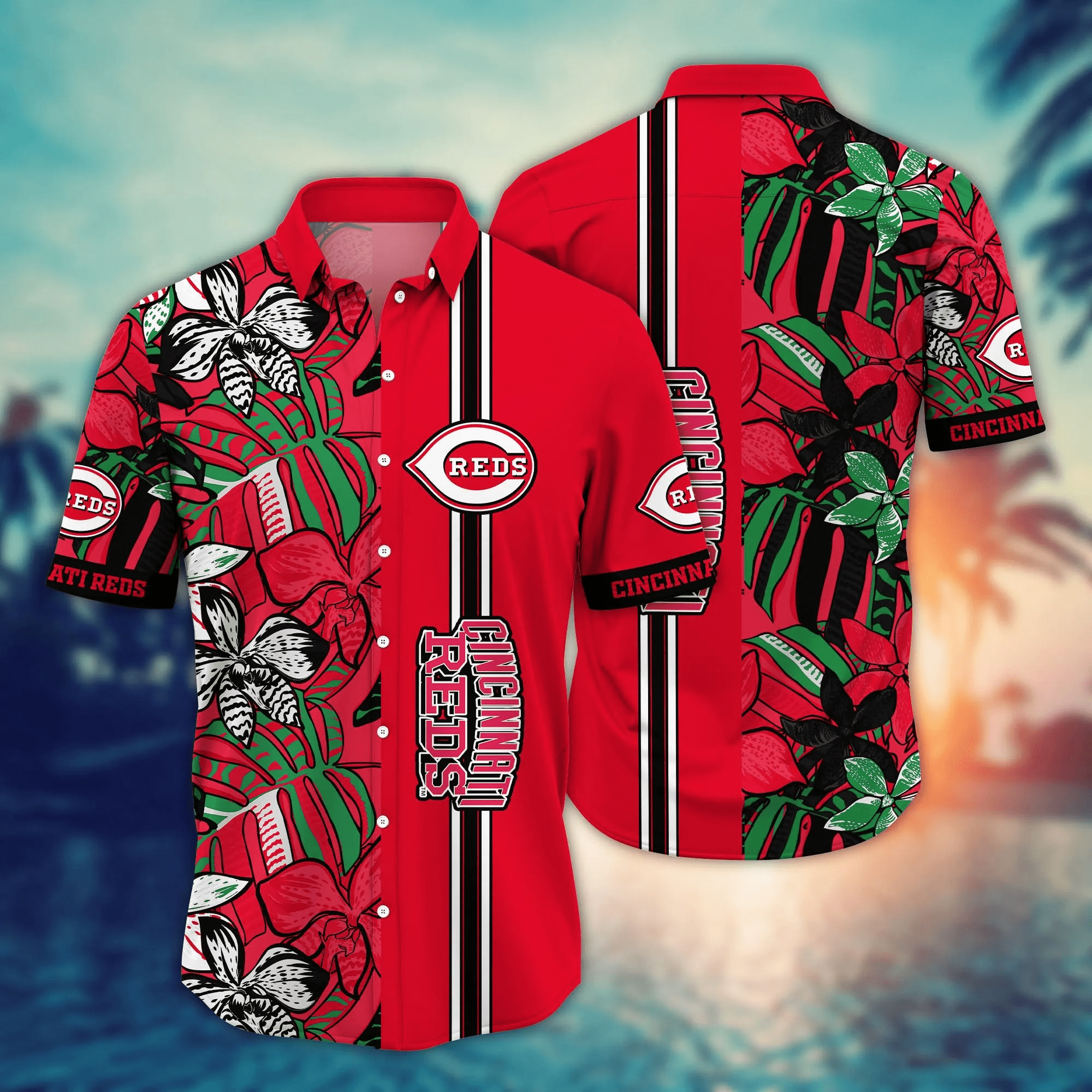 Cincinnati Reds MLB Hawaiian Shirt Summer Camps Aloha Shirt
