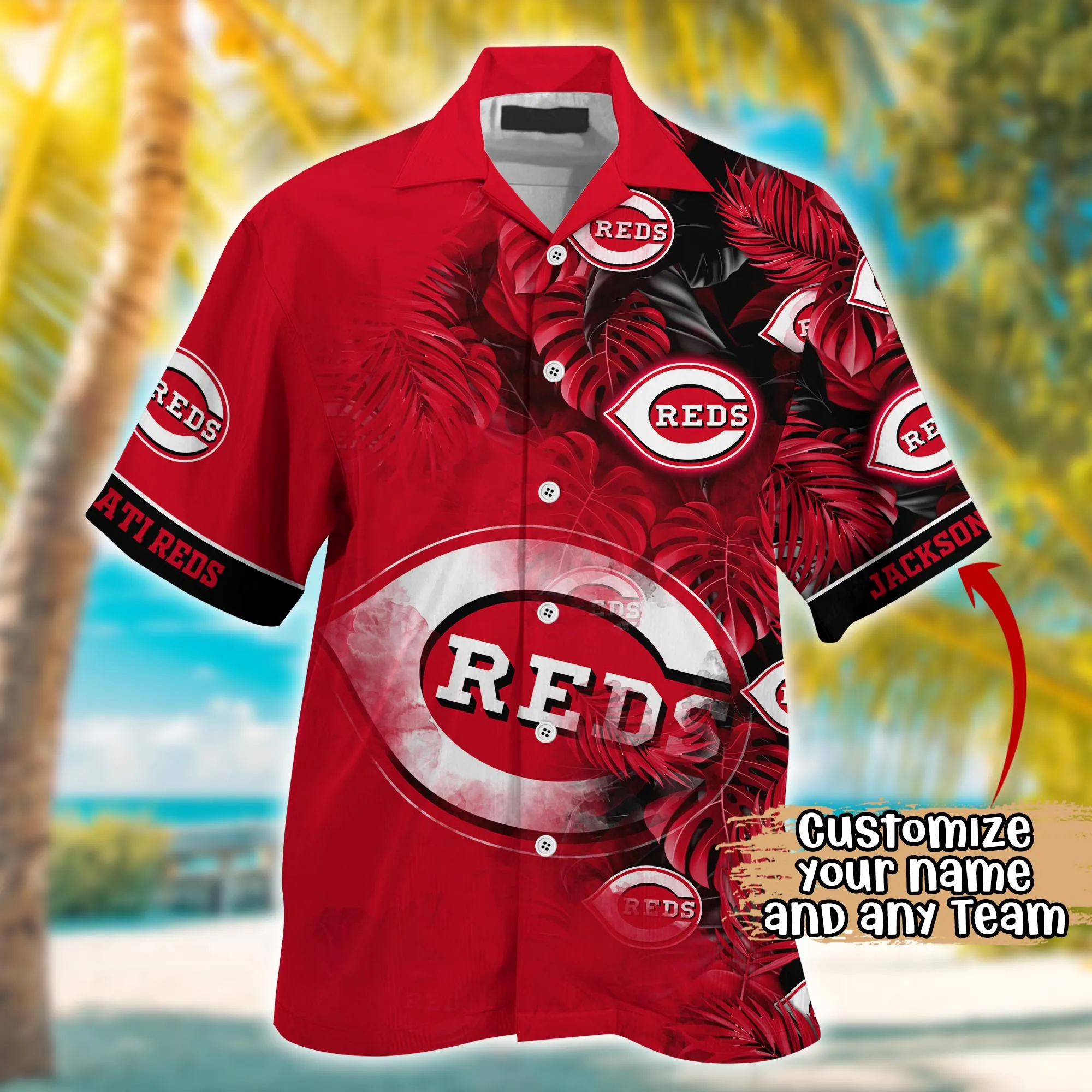 Cincinnati Reds MLB Summer Hawaii Shirt And Tshirt Custom Aloha Shirt