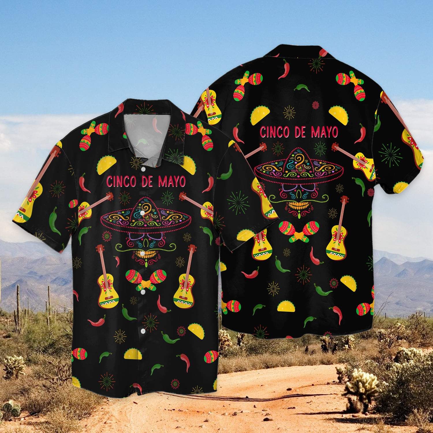 Cinco De Mayo Tacos Black Trendy Hawaiian Shirt