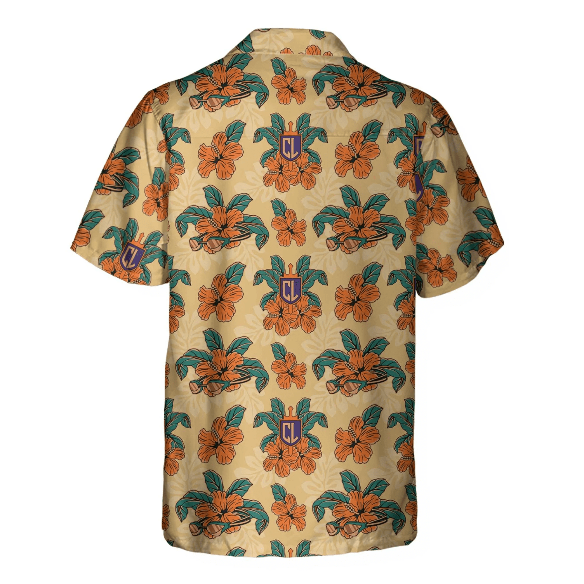 Cl Tropical Floral Trendy Hawaiian Shirt