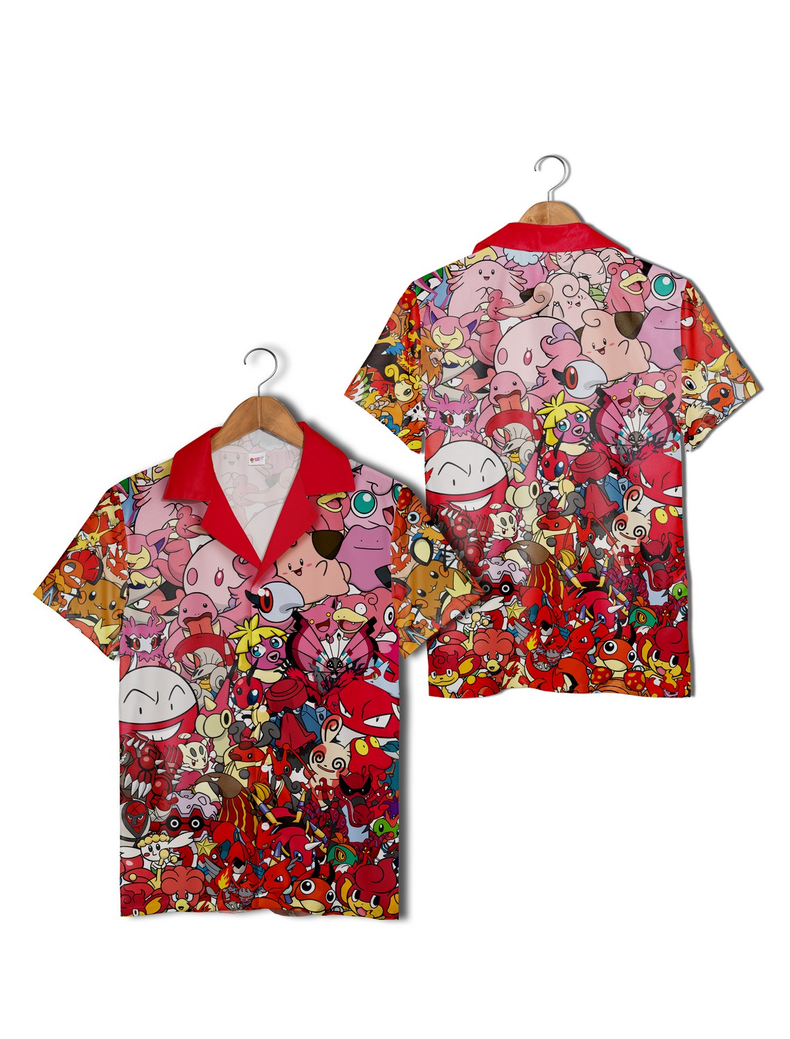 Classic Fiery Red Edition Pokemon Hawaiian Shirt, Aloha Shirt For Men Women