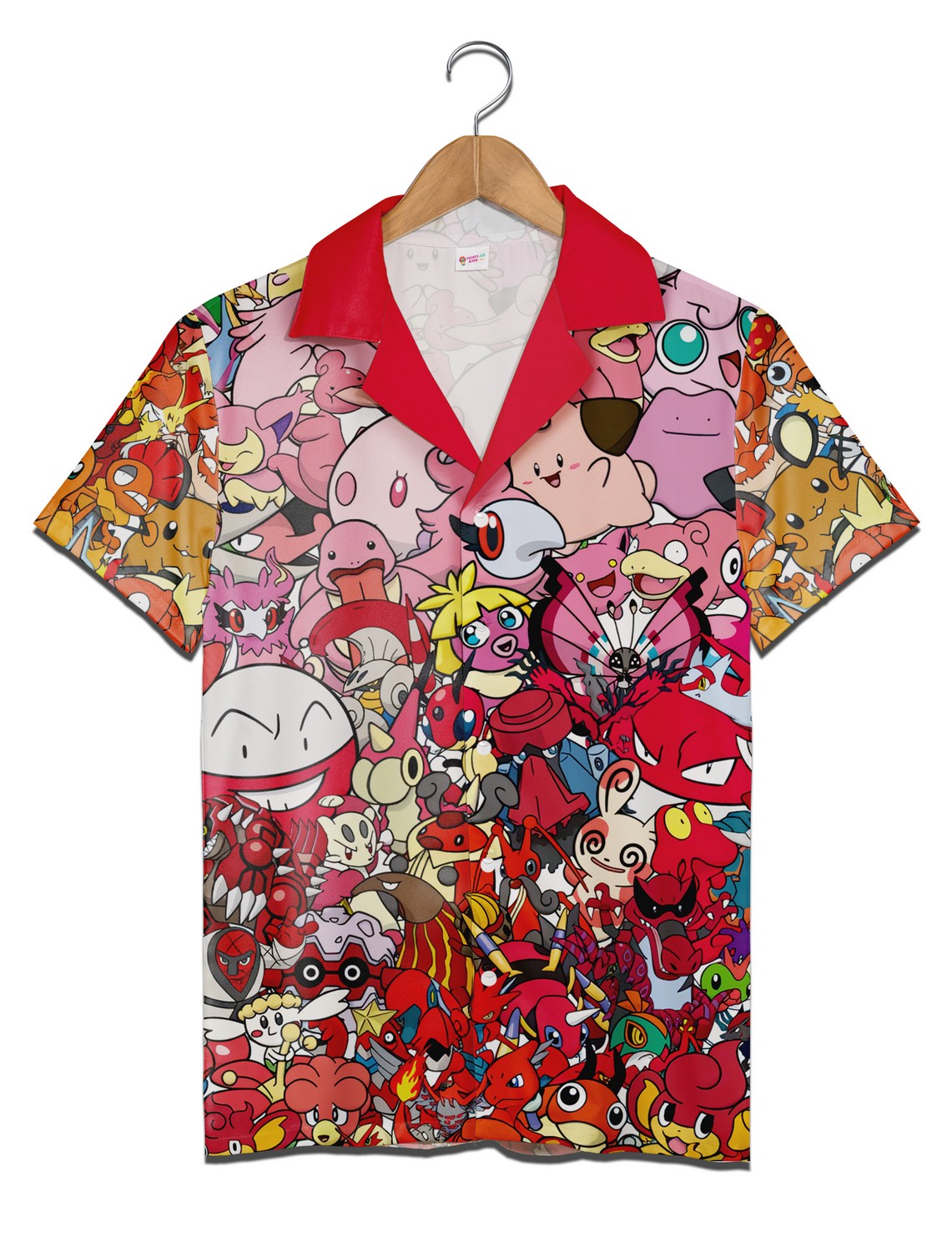 Classic Fiery Red Edition Pokemon Hawaiian Shirt, Aloha Shirt For Men Women
