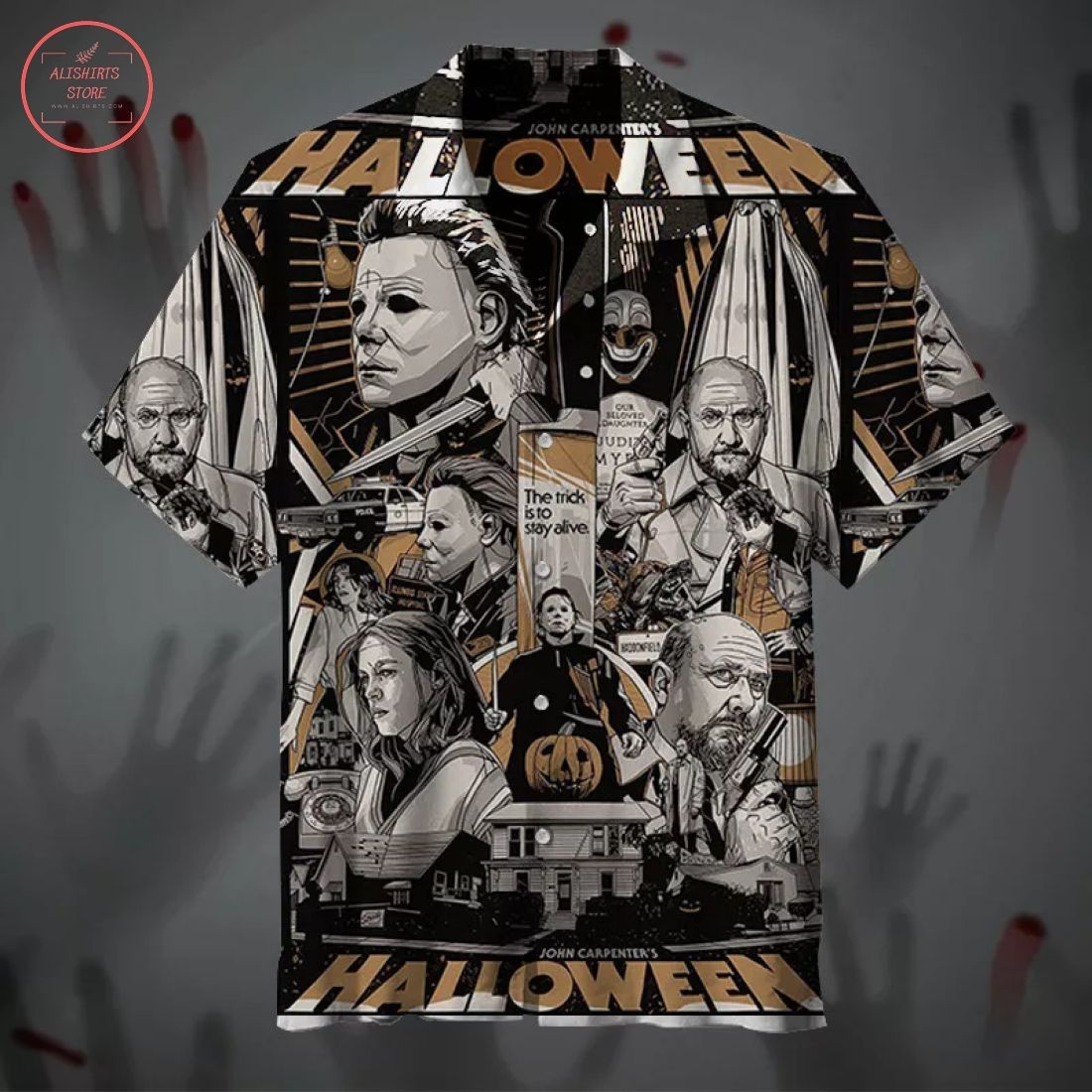 Classic Horror Movie Scenes Iconize this Halloween Shirt
