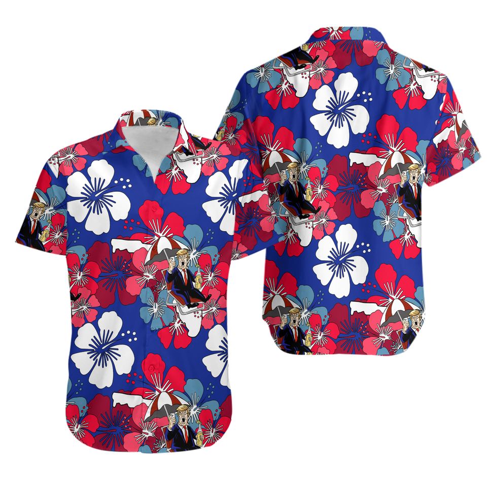 Classic Tropical Design Trump Supporters Shirt Trump Hawaiian Shirt
