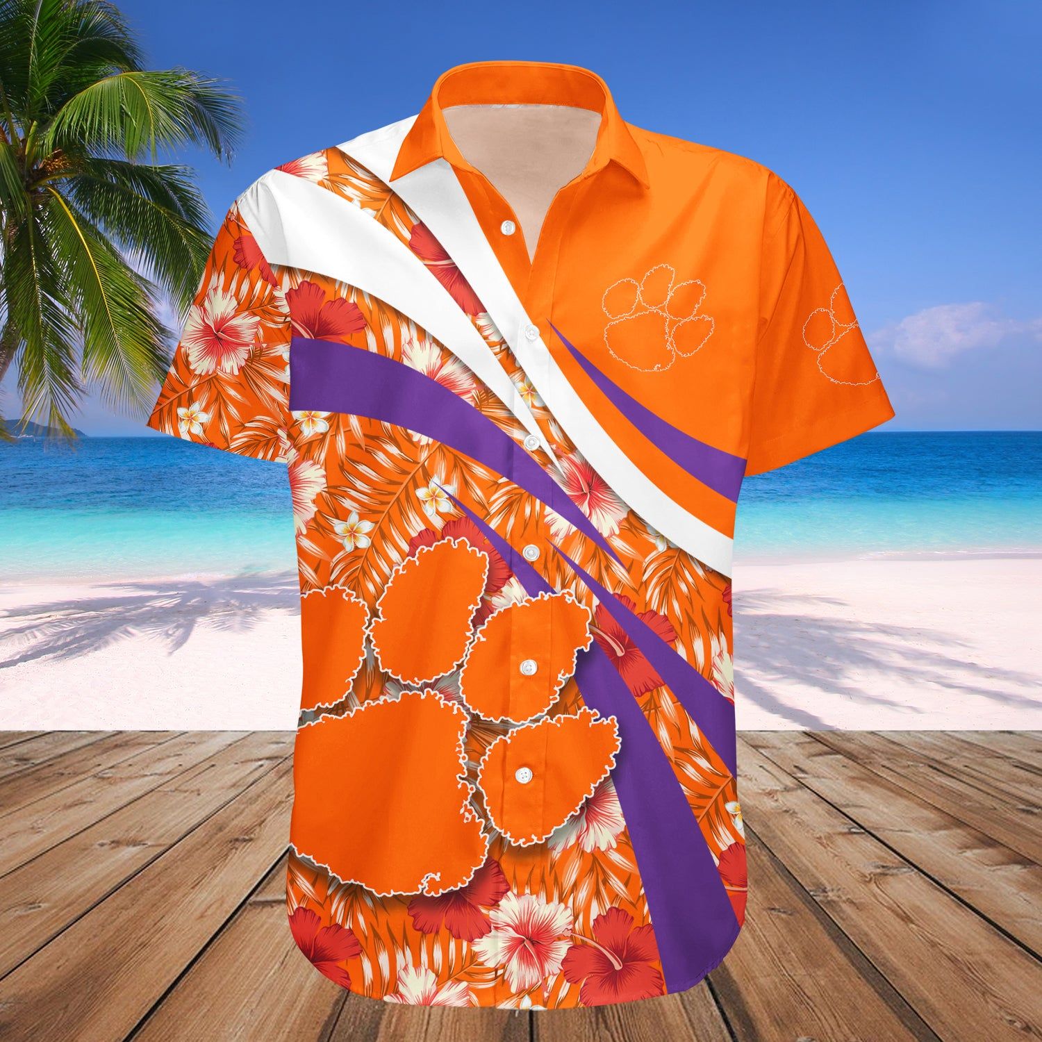 Clemson Tigers Hawaii Shirt Hibiscus Sport Style – NCAA