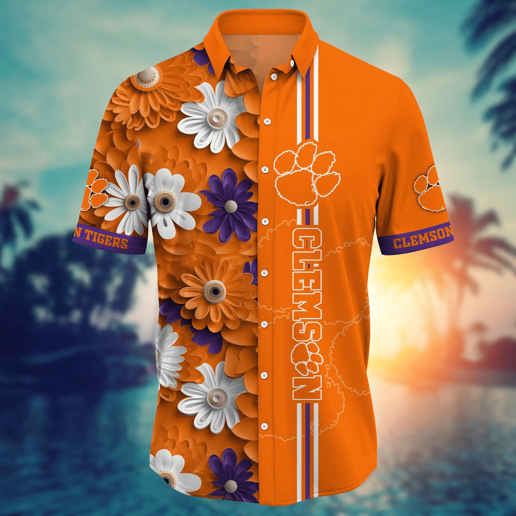 Clemson Tigers NCAA Hawaiian Shirt Blazing Aloha Shirt