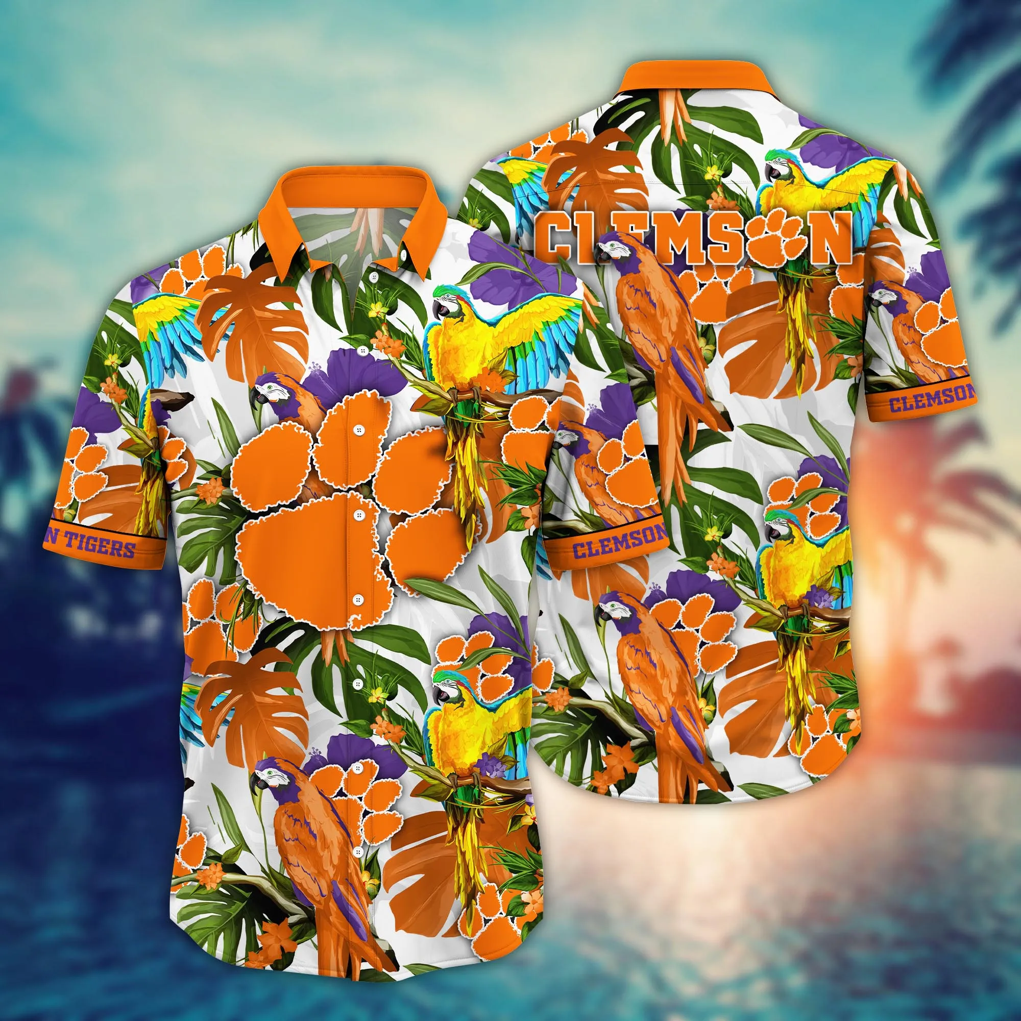 Clemson Tigers NCAA Hawaiian Shirt Ceiling Fanstime Aloha Shirt