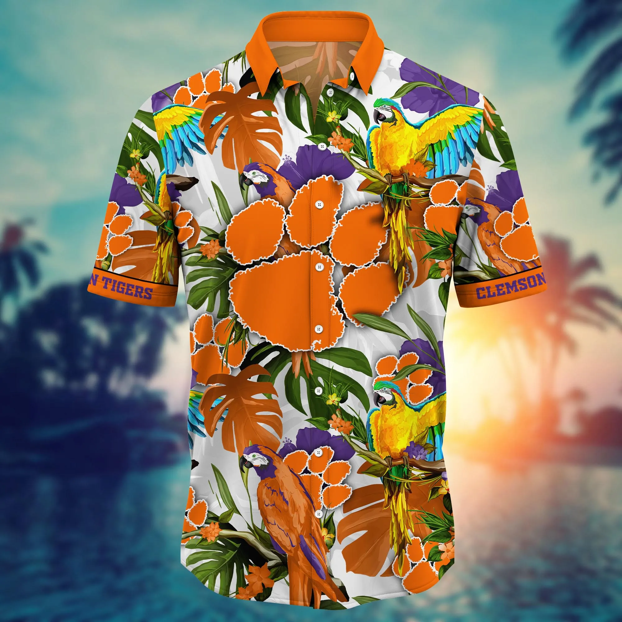 Clemson Tigers NCAA Hawaiian Shirt Ceiling Fanstime Aloha Shirt