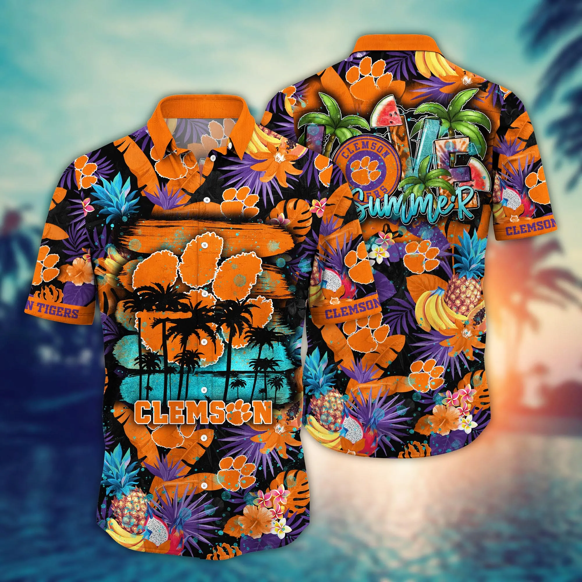 Clemson Tigers NCAA Hawaiian Shirt Music Festivals Aloha Shirt