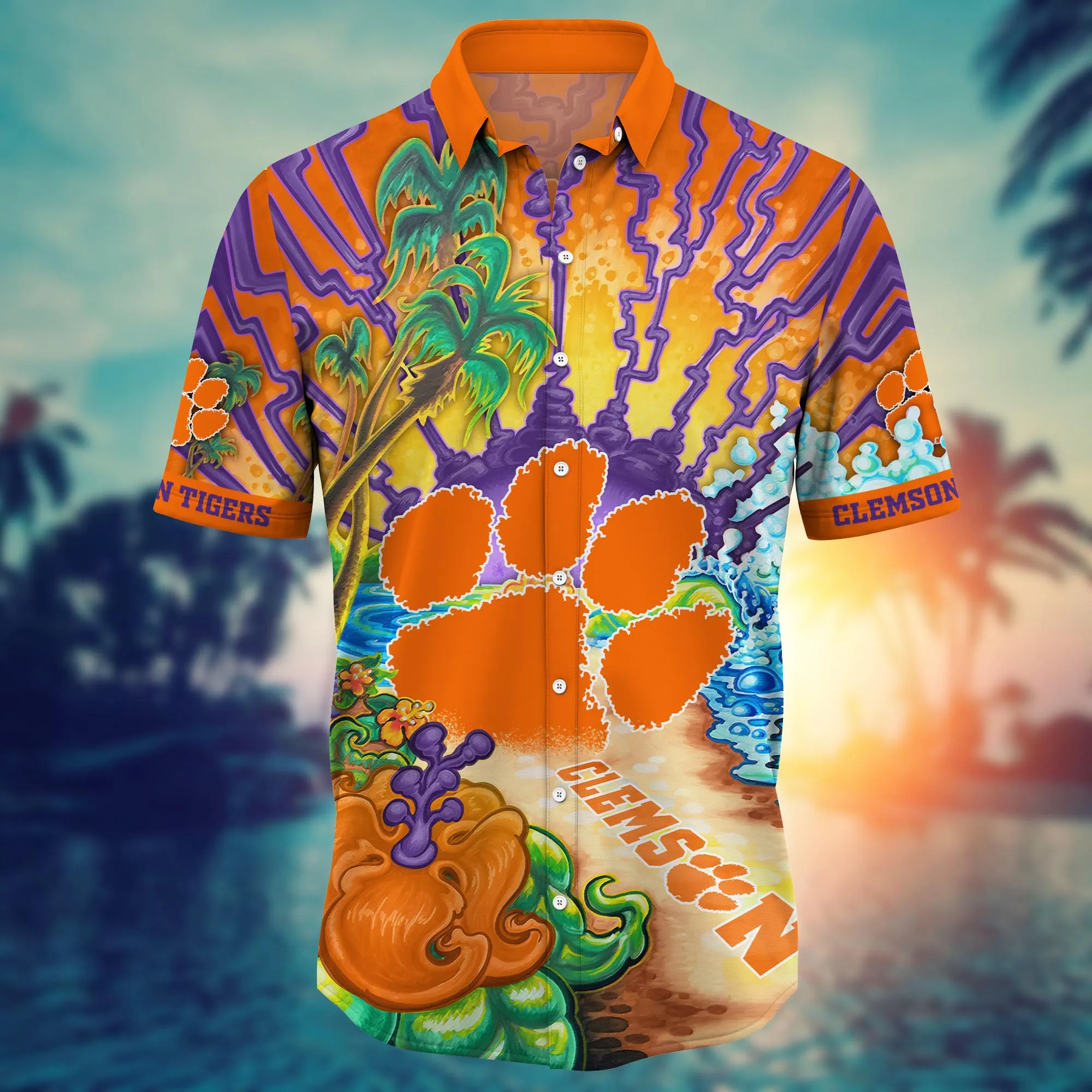 Clemson Tigers NCAA Hawaiian Shirt Shortstime Aloha Shirt