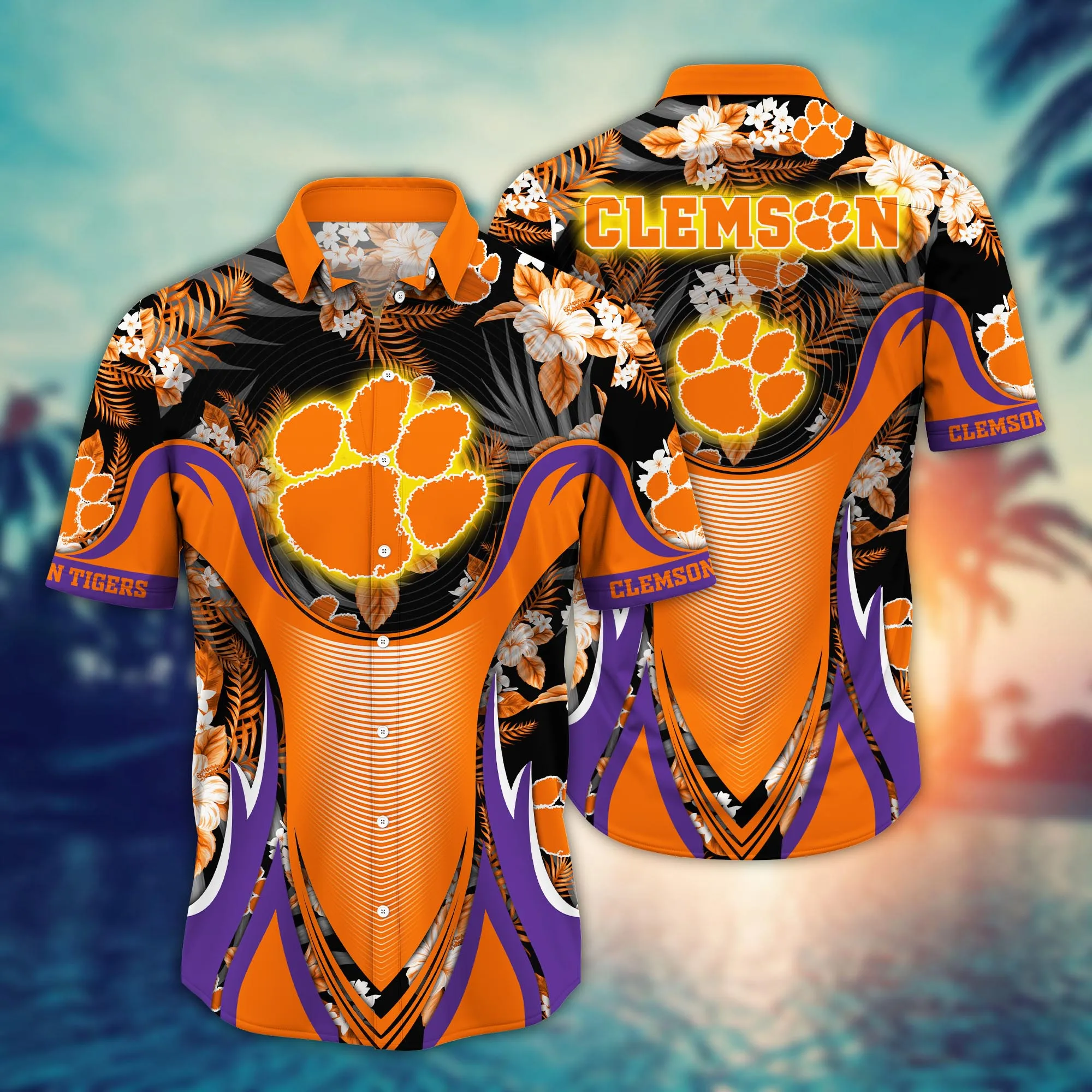 Clemson Tigers NCAA Hawaiian Shirt Swimsuits Aloha Shirt