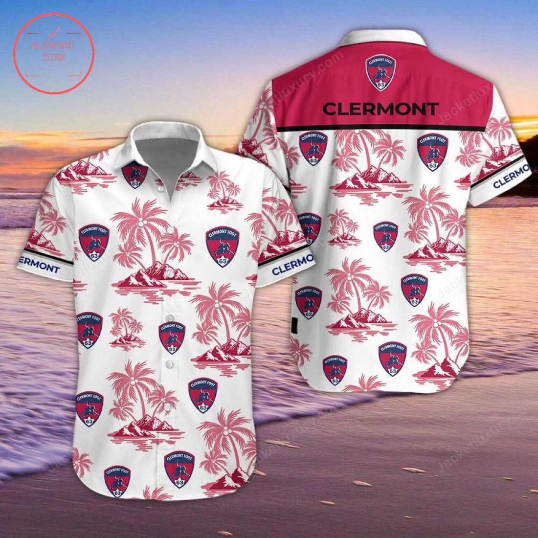 Clermont Foot 63 Coconut Tree Trendy Hawaiian Shirt Aloha Shirt