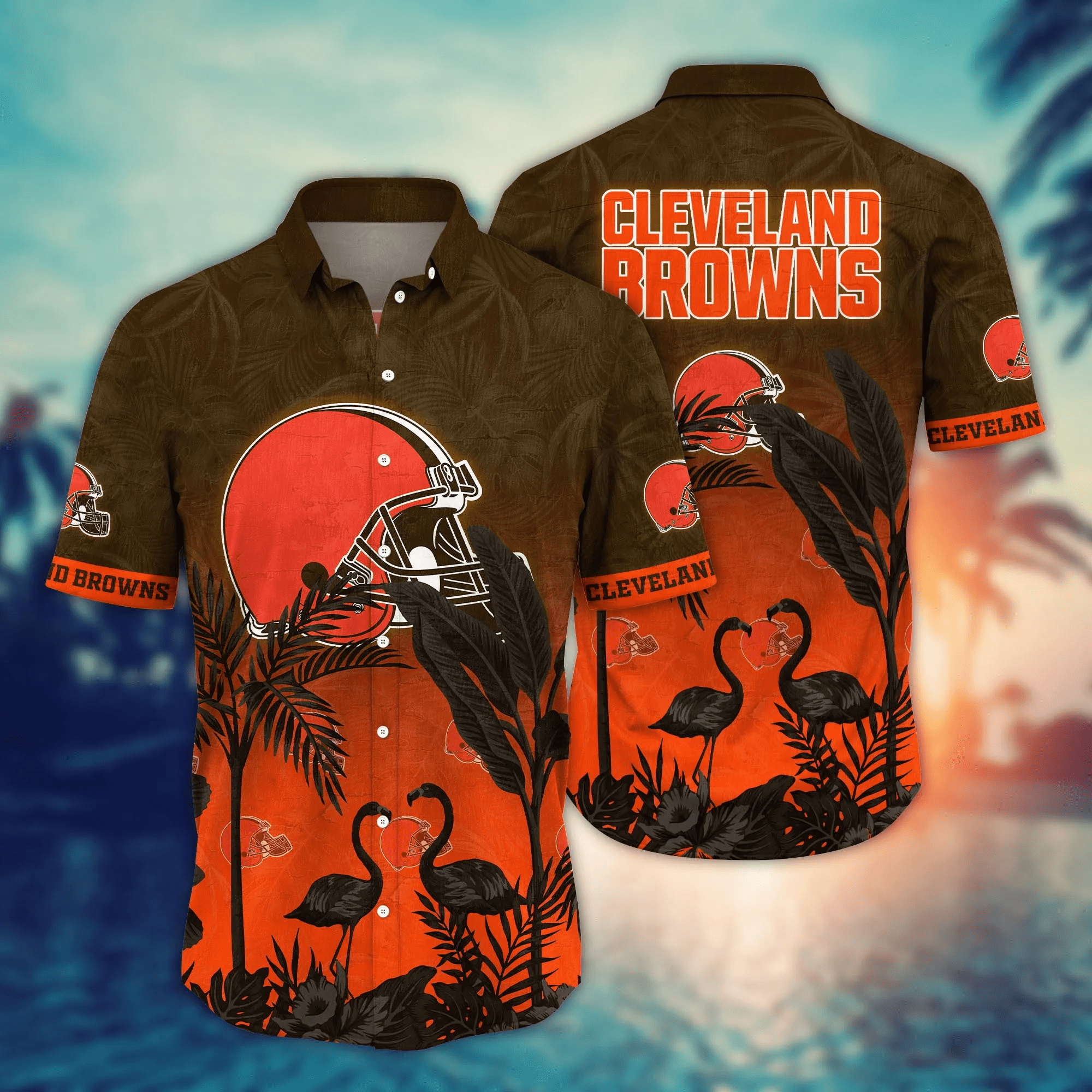Cleveland Browns NFL Hawaiian Shirt Beach Ballstime Aloha Shirt